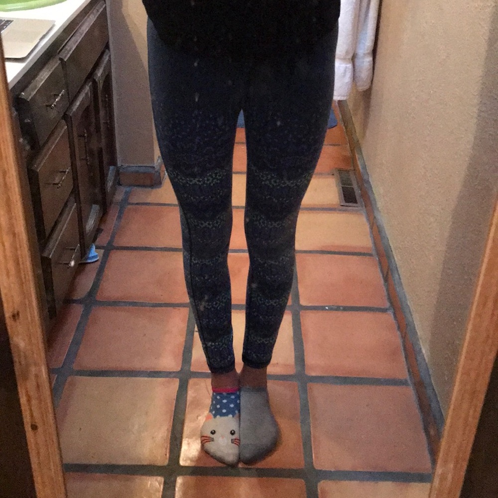 Blue and Green Leggings